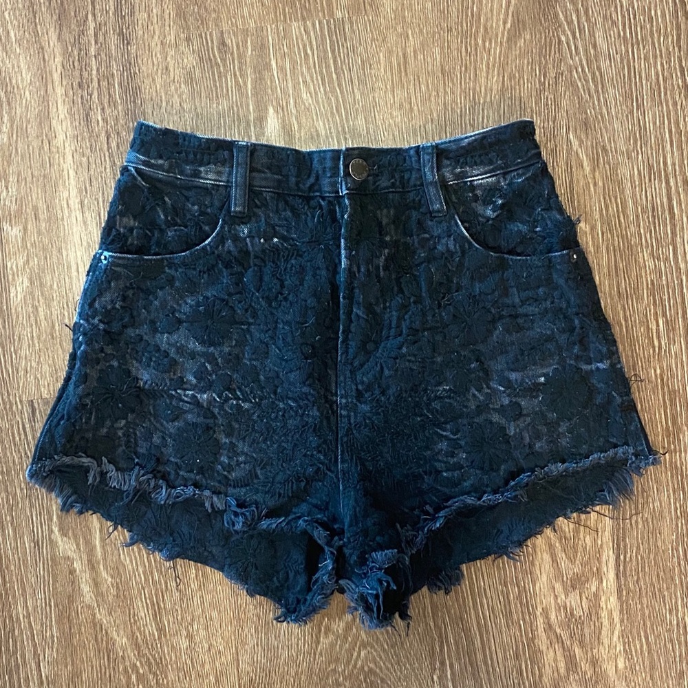 Free People High Waist Denim Shorts